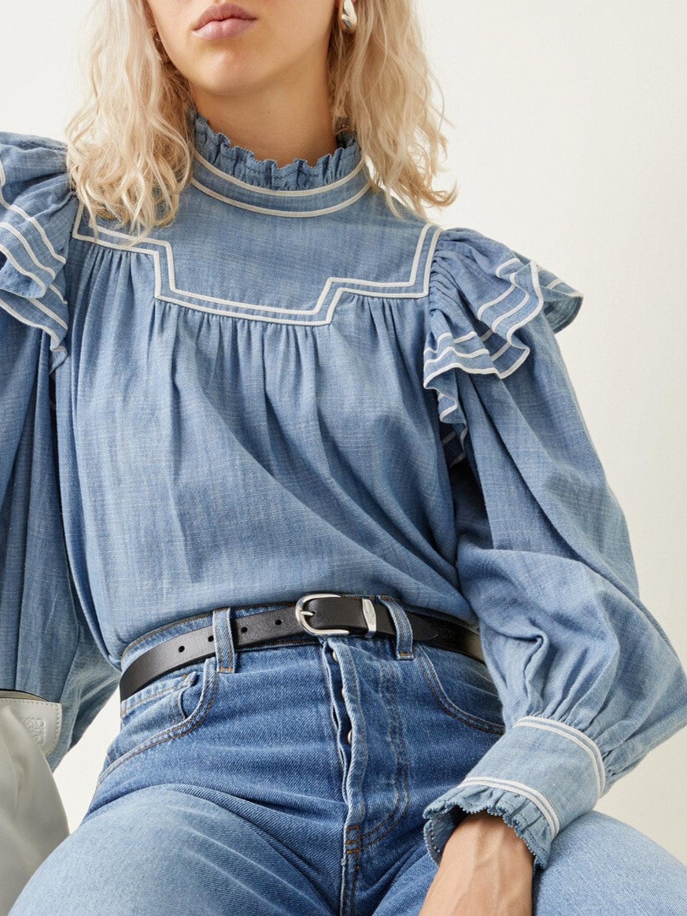 Ulla Johnson Esther Blouse - Chambray